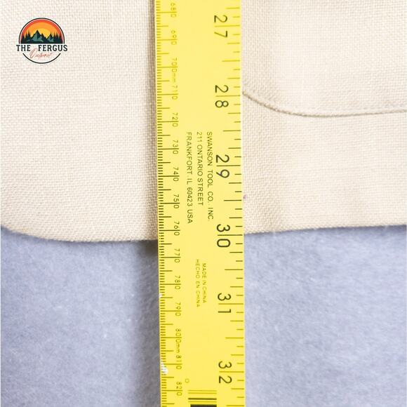 Amalgamated Mark Hall Single-Breasted Blazer Cream Long Sleeve Notch Lapel Sz 40 - Picture 6 of 11